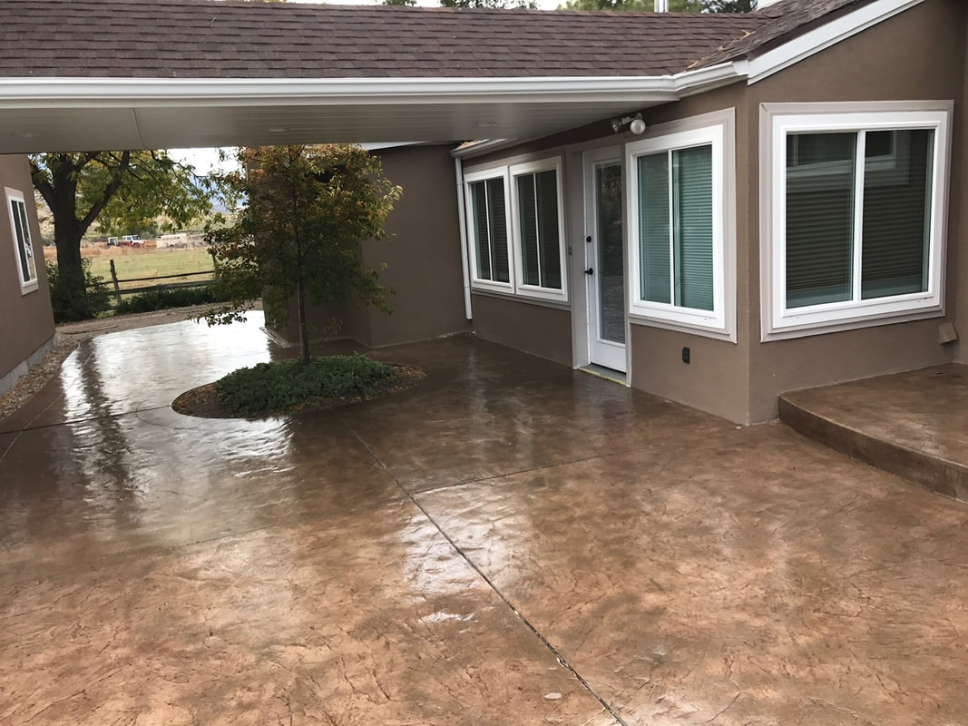 polished concrete installed at a resident in st George ut 